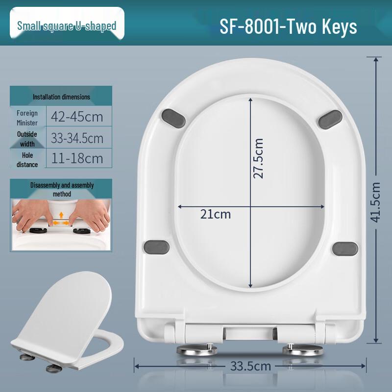 MDNG Universal Top-Mount Toilet Seat Cover