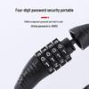 Four-Digit Anti-Theft Bicycle and Electric Vehicle Lock with Steel Wire