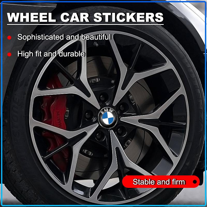 4Pcs 56MM Car Wheel Center Hub Caps Rim Caps Covers Emblem For BMW E34 E46 E39 E38 E90 E60 E36 F30 F30 F10 E92 E38 E91 G30 G38 M3 M5