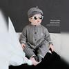 2025 Autumn/Winter Stylish Baby Jumpsuit Romper - Long Sleeve Outdoor Wear for Young Babies