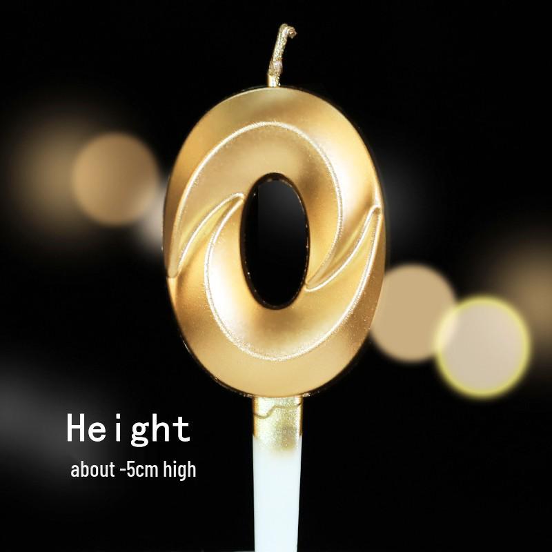 Large Gold Number Candles for First Birthday, Full Moon, Children's Cake Decorations, and Party Accessories.