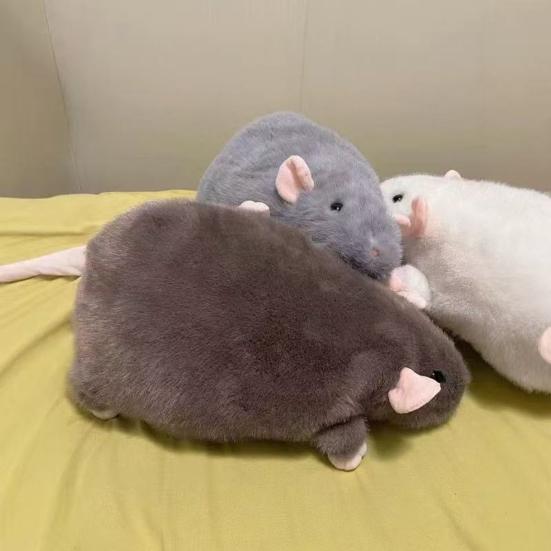 Large Mouse Plush Toy Realistic Rat Stuffed Animal Cute Mouse Plushie for Prank Gags Unique Gift for Rodent Lovers
