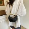 Fashion Woven Pattern Portable Crescent Bag Women's Bag Summer New High-end Texture Shoulder Underarm Bag Trendy Messenger Bag