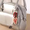 Acrylic Charms Retro Rope Woven Pendant Geometric Car Keyring Mobile Phone Pendant Fashion Cartoon Bag Chain Charms Men