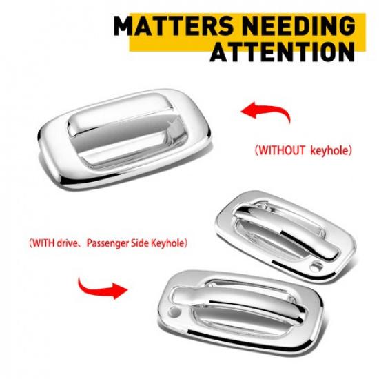 Door Tailgate Handle Bezel Trim For 1999-2007 Chevy Silverado Car Accessories US