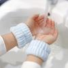 2Pc Waterproof Headband, Face Washing Wristband, Face Washing Cufflinks, Sweat Absorbing Cuff Wristband.
