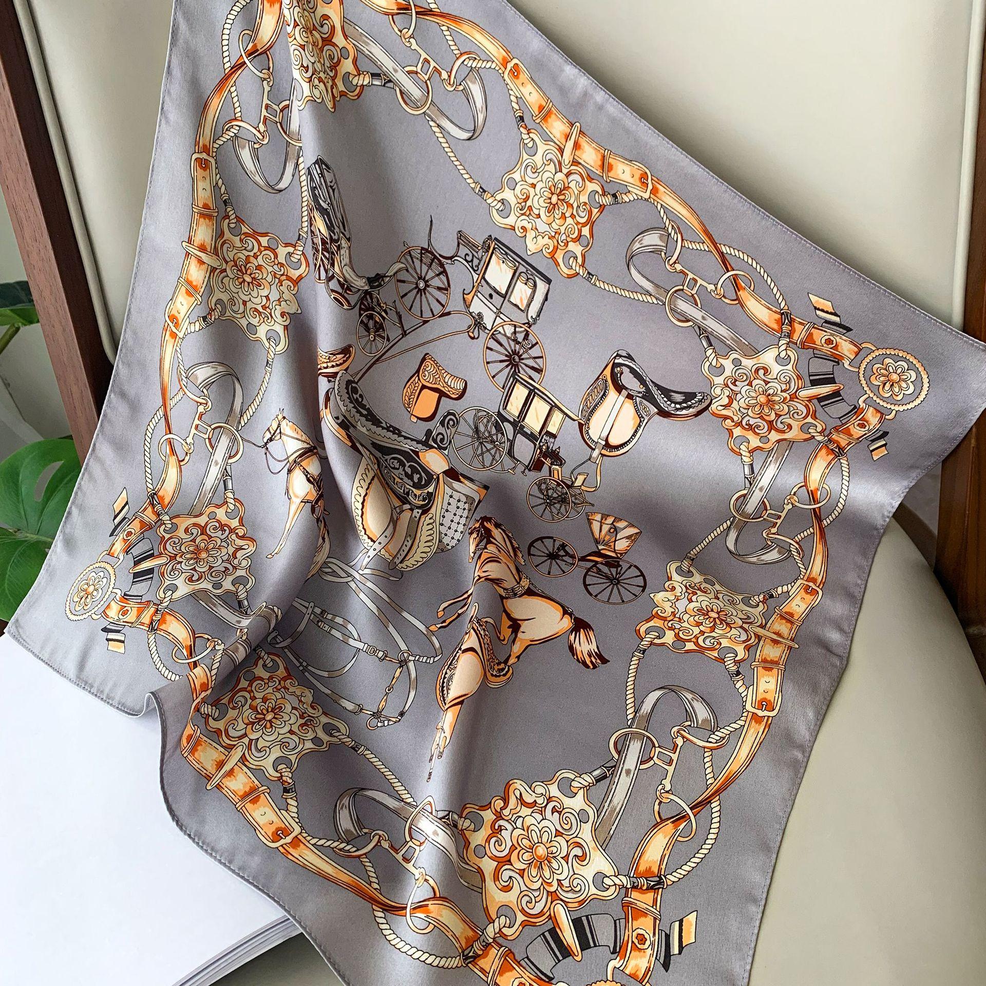 

53 * 53 см шелковичный маленький квадратный шарф многофункциональный профессиональный модный декоративный шелковый шарф для весны и осени теплая шаль 53*53cm