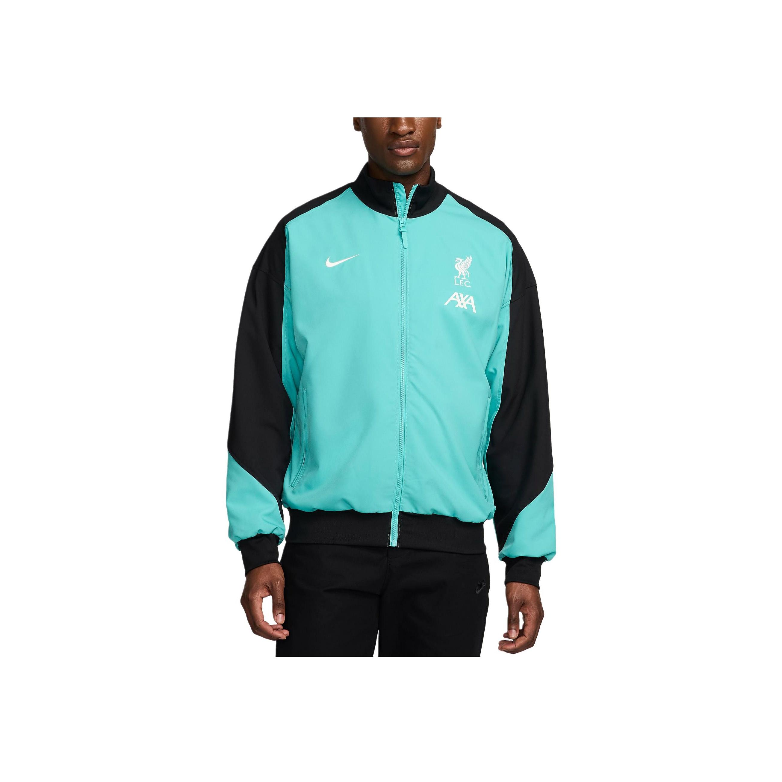 

Nike Dri-Fit Liverpool FC Strike Embroidered Logo Color Block Comfortable Casual Retro Sports Jacket Men Jacket HF3337-393