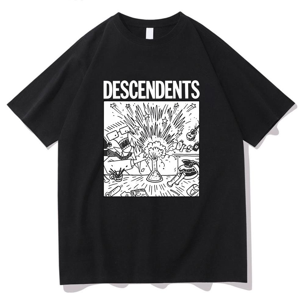 

Pop Surfpunk Band Descendents T-shirt Men Summer Short Sleeve Tee-shirt Streetwear Graphic Printing Tshirt Grunge Fashion Tees XS