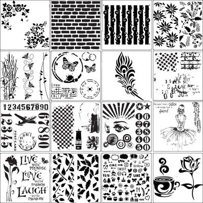 Stencils Template Painting Flower Scrapbooking Embossing Stamping Album Crafts