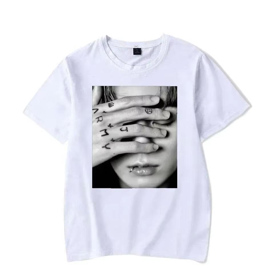 Loose Printed Pure Cotton T-shirts for Both Boys and Girls