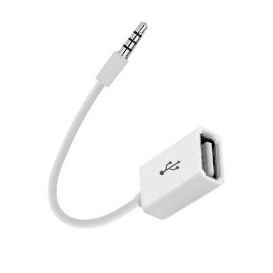 DOONJIEY Car MP3 Sync 3.5mm Male Aux Audio Jack to USB 2.0 Female Adapter Cable