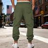 Men's Joggers Pants Loose Drawstring Long Pants Men Multi-pocket Sweatpants Casual Cargo Trousers for Men Fitness