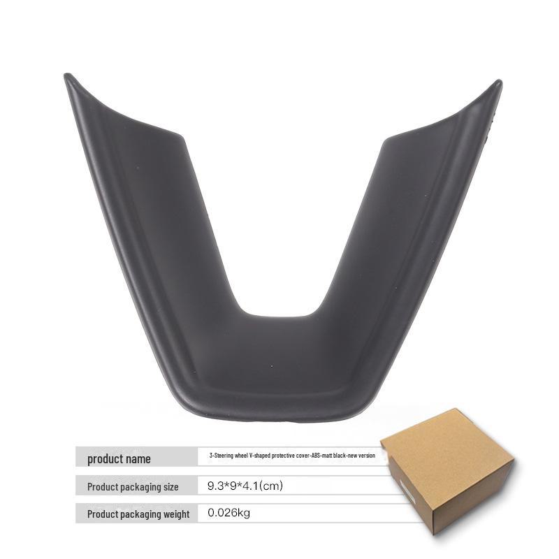 Tesla V3 Stuurwiel V-vormige Bescherm- & Decoratieve Cover voor Model 3