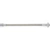 SANEI Benry Straight Pipe, Bellows Type, Splash Prevention, 300mm Length, Flexible, PA286A-76X3-16, Silver