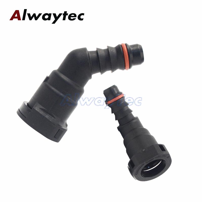 9.89 ID6 ID8 ID12 Fuel Line Quick Connector Plastic Fuel Hose Joint Pipe Fitting Female Connectors For Petrol Diesel Straight VW
