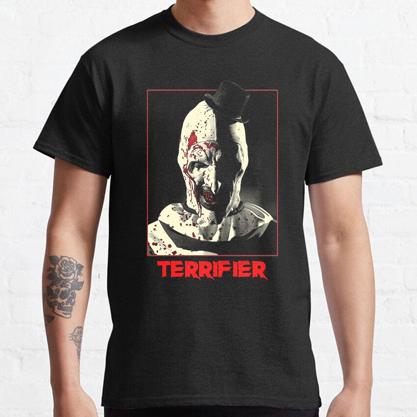 More Then Awesome Terrifier Movie Horror Art The Clown scary film For Halloween gift clothing cotton printed TShirt plus size