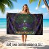 Tree of Life Theme Beach Towel Personalized Custom Name & Text Soft Quick Dry Beach Towel for Swimming Travel