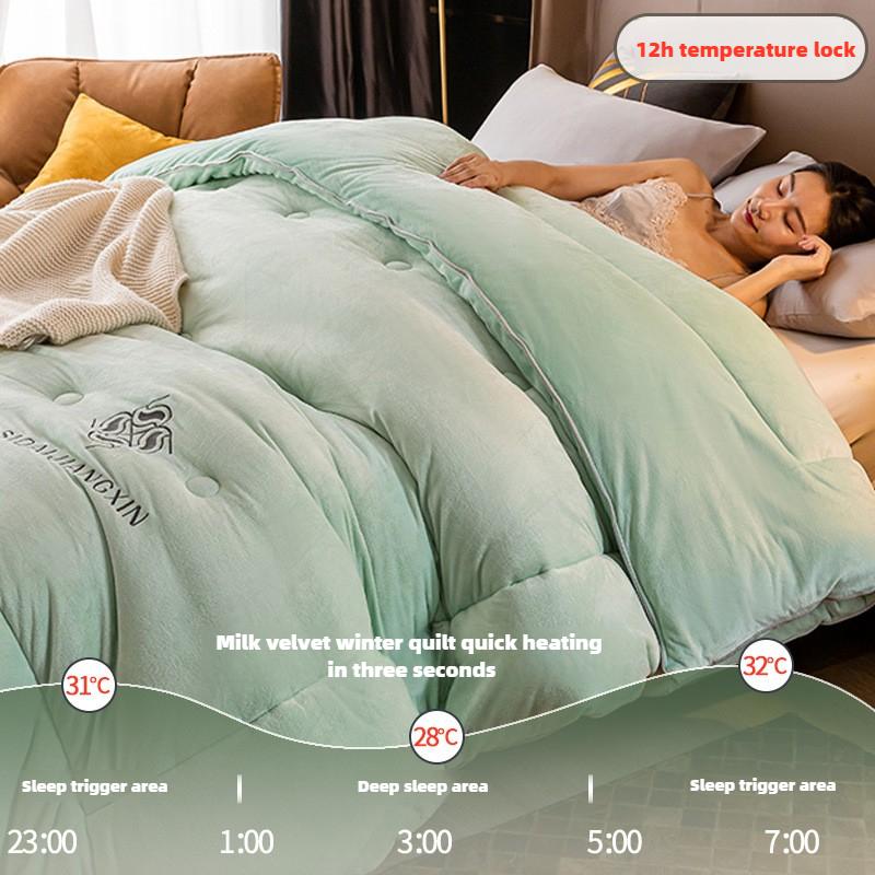 Oboustranná sametově hřejivá zimní přikrývka