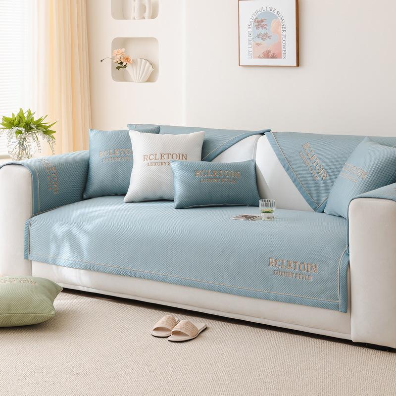 Summer Cool Sofa Cushion Non-Slip Mat Seat Cushion  New Sofa Cover Light Luxury High-End Sofa Cover