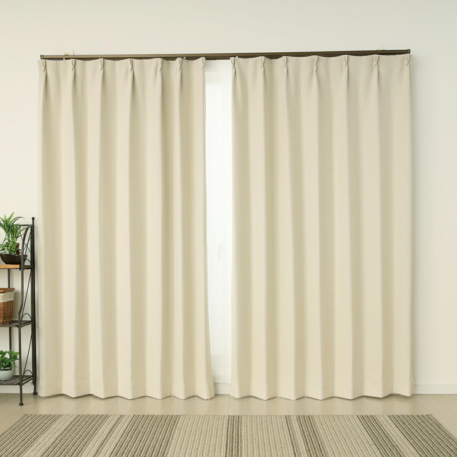 

Затемняющие шторы 5388 цвета слоновой кости шириной 100 см x 110 см, комплект улучшенного обогрева и охлаждения, плотные шторы, 1, IV, утепленные, двойного плетения, длинные, 2, 100x110 см,