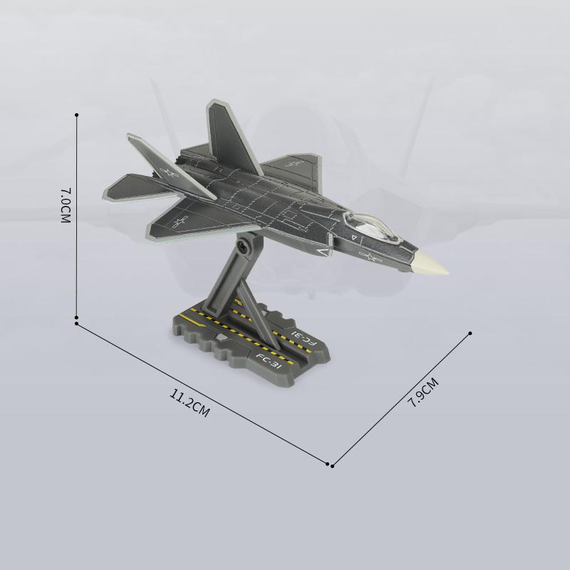1/200 1/150 Scale Toy Plane Aircraft Fighter Model J31 J20 FC-31 Diecast Metal Airplane Miniature Unique Collection Gift for Children