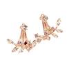 1 Pair Women Earrings Attractive Jewelry Gift Mini Women Rhinestone Ear Studs for Wedding