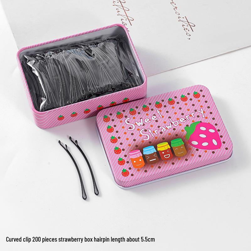 50-200 Pcs Black U-Shaped Bobby Pins & Flat Hair Clips for Hair Styling