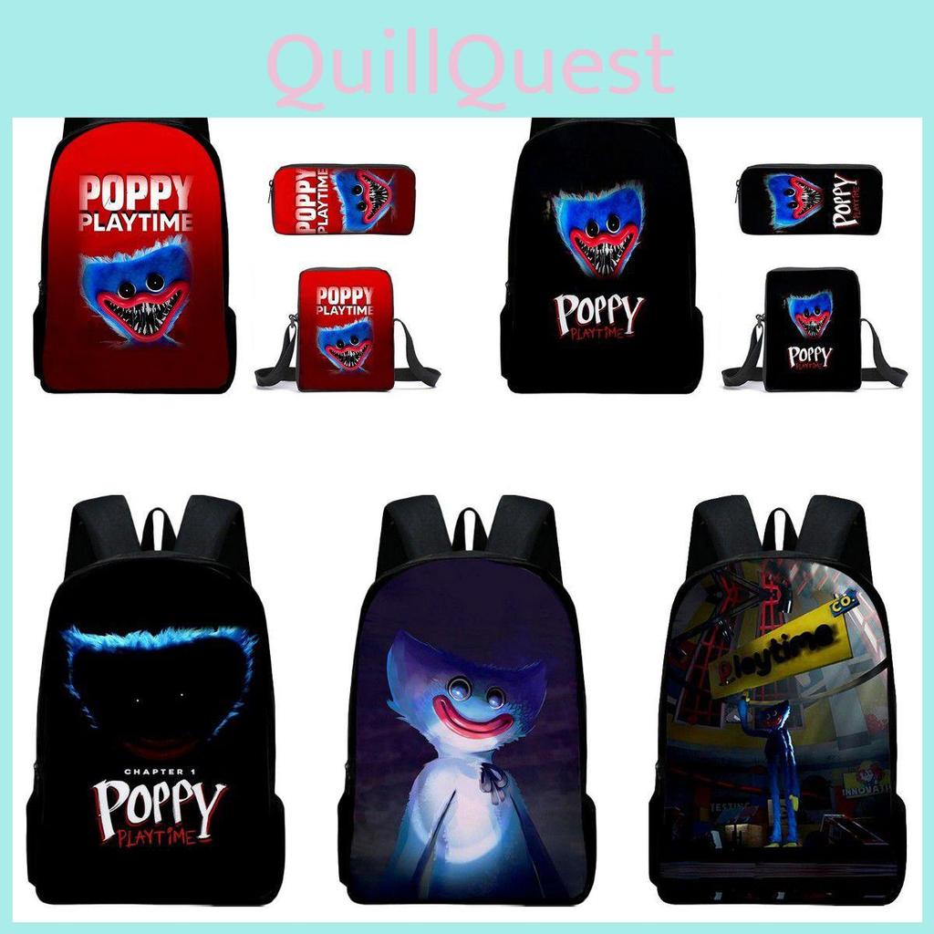 Poppy Playtime Huggy Wuggy Kissy Missy Backpack For Kids Stylish And Functional!