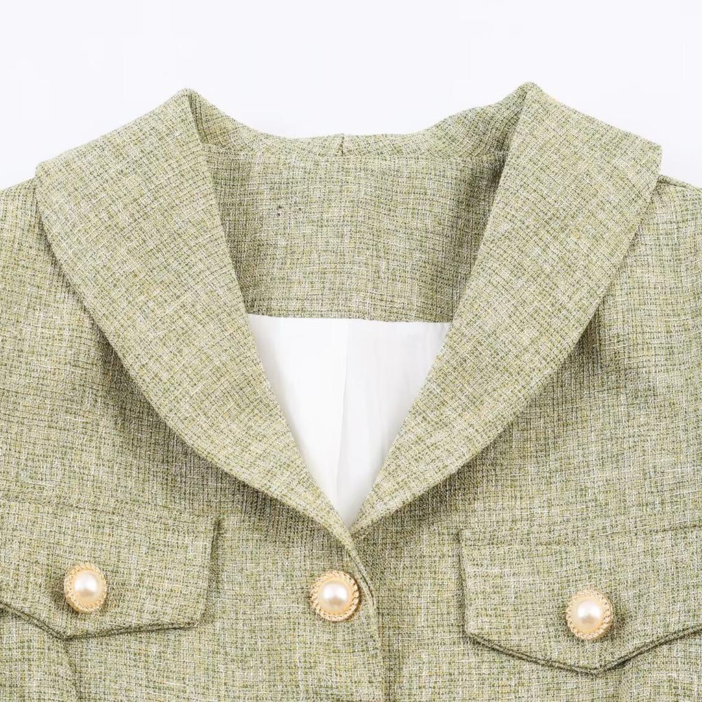 European and American style, new women's clothing, fashionable, casual and versatile, temperament small fragrant style blazer
