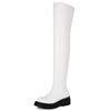 Elastic Women's Over the Knee High Boots 2025 Winter Sexy Long Thigh High Boot Black White Party Fetish Shoes Ladies Waterproof