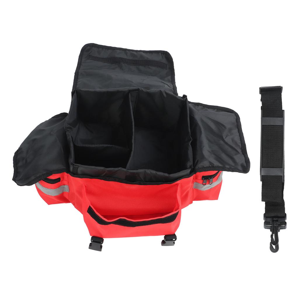 First Responde Bag First Responder Bag Large Capacity Emergency Bag Fire Gear Bag With Shoulder Strap For Emergency Supplies Red