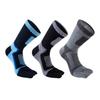 Chaussettes de sport en coton à cinq doigts pour hommes - Respirantes, absorbant la transpiration, mi-mollet, grande taille, orteils anti-odeur