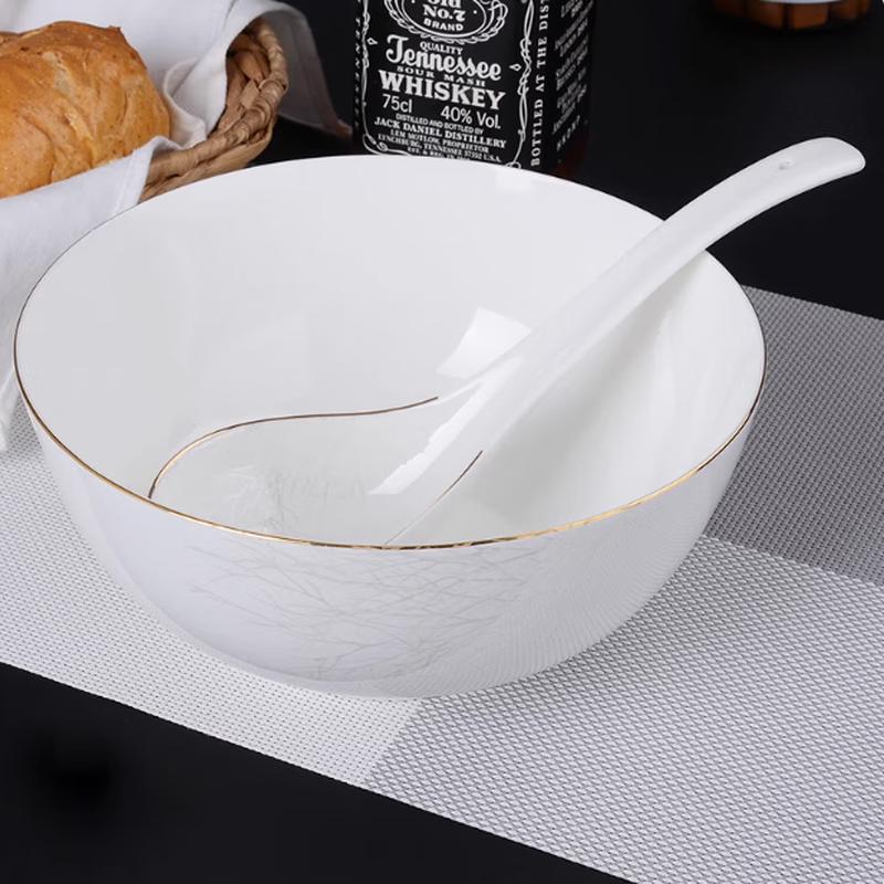 Tai Shun Ceramic Gold Edge Phoenix Tail Spoons