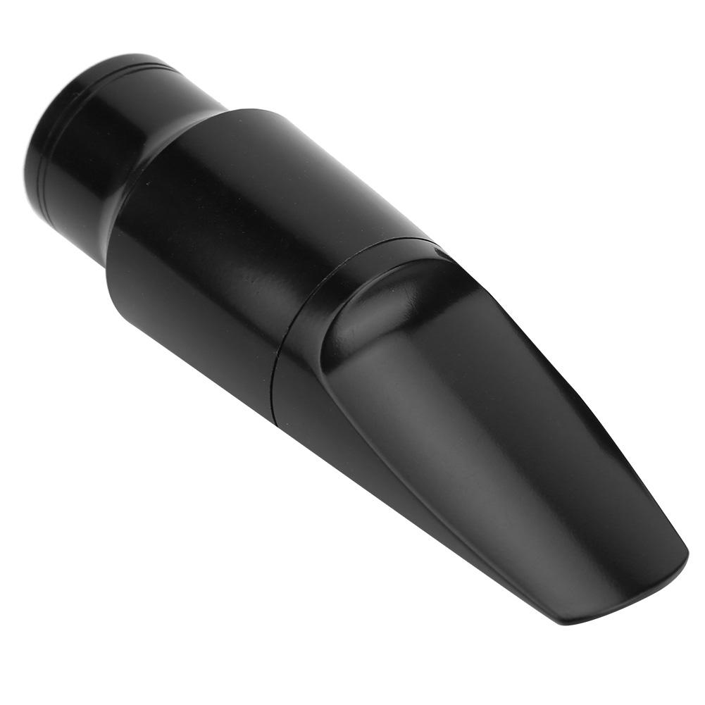 2Pcs Saxophone Mouthpiece AltoSoprano Black Industrial Plastics Instrument Accessories(Black )