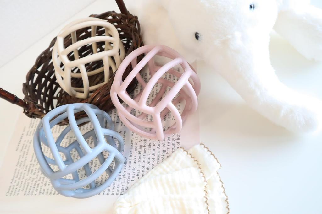 Oball Silicone Korean Baby Silicone Teething Baby Shower Easy To Clean Ball, Style, Children's Supplies, Toy, Ball, Pacifier, Gift, Washable, (Dusty