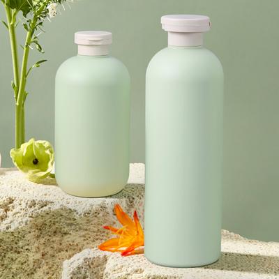 4 pacotes 200ML/260ML/300ML/400MLGarrafas de aperto vazias verdes à prova de vazamento recarregáveis ​​de boca larga flip-top design loção creme shampoo recipientes de viagem
