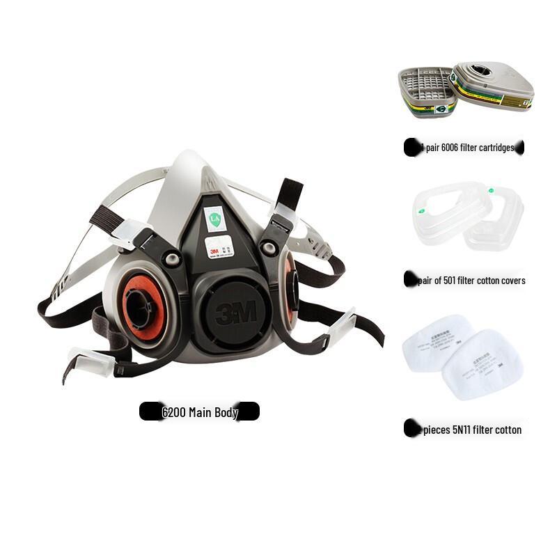 3M 6200 Respirator Kit with 6006CN Cartridges and 5N11CN Filters