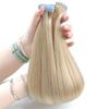 Extensão de Cabelo Europeia Duplamente Puxada Russian Tape Cabelo Humano, Alta Qualidade Natural Remy Tape Ins Extensão de Cabelo Clip Ins