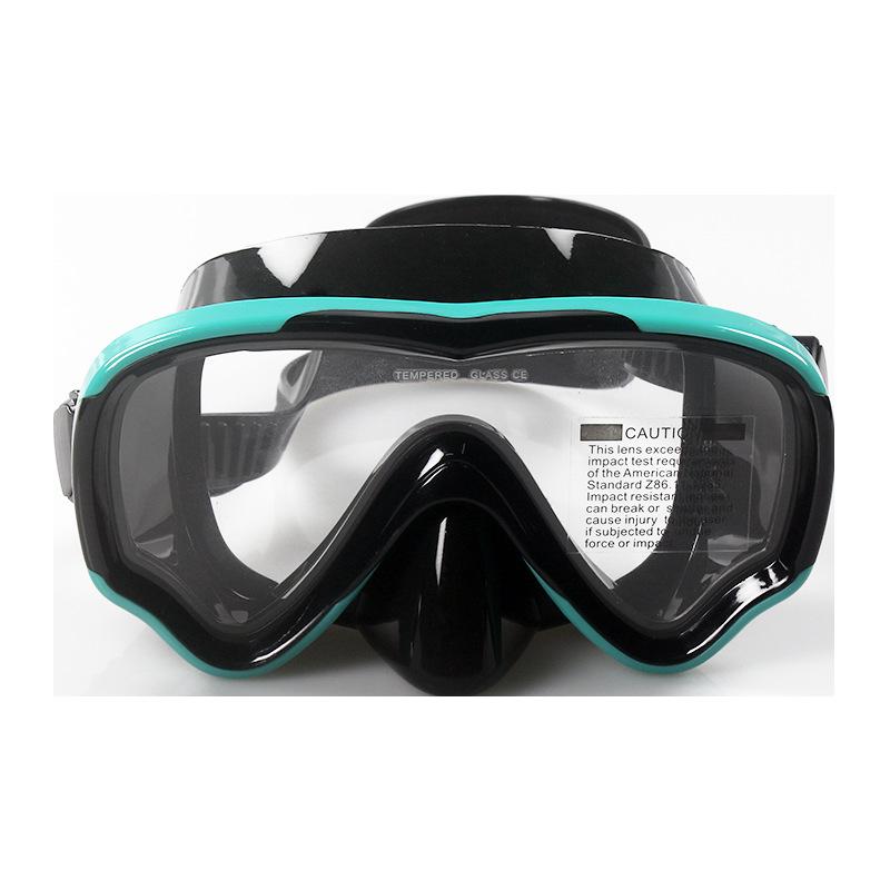 Myopické plavecké brýle pro dospělé Maska na potápění proti zamlžování se suchým šnorchlem Celoobličejová sada potápěčské a šnorchlovací masky