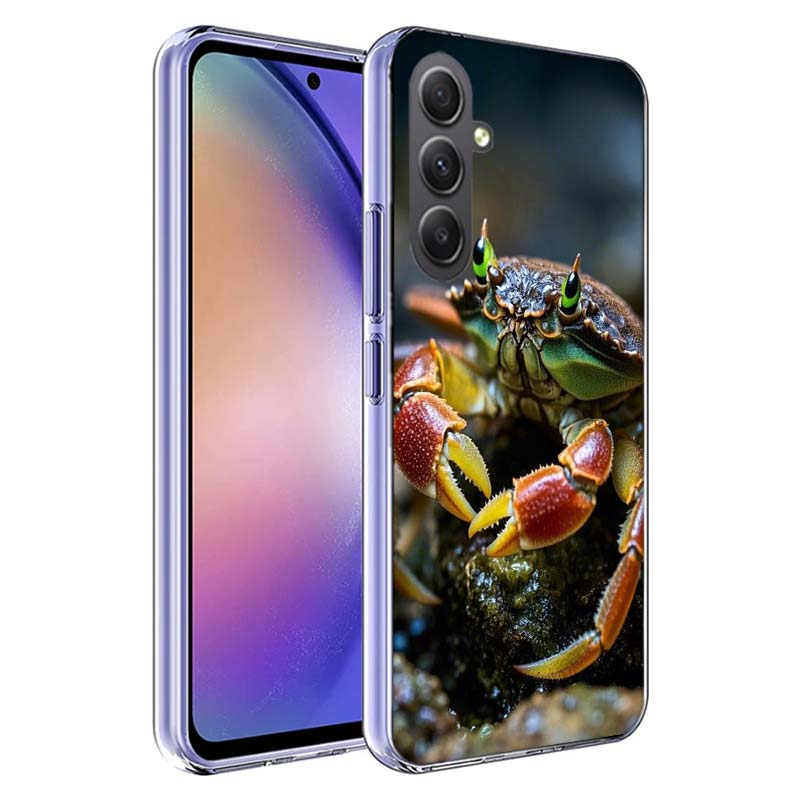 Unique Animal Crab Phone Case for Samsung A17 A37 A57 A07 A16 A26 A36 A56 A06 A02S A12 A22 A32 A52S A04S A14 A24 A34 A54 A03 A13
