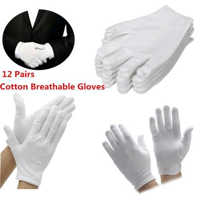Pairs Health Care Anti Dust Comfortable Moisturising Etiquette Gloves 100% Cotton Work White Gloves