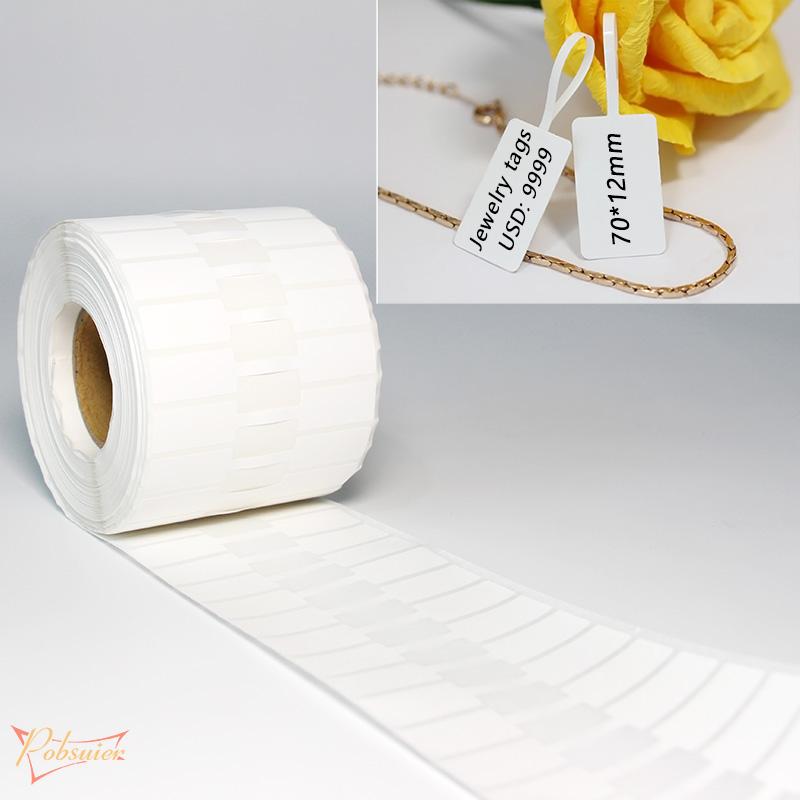 2500Pcs/Roll Jewellery Price Stickers Jewelry Identification Adhesive Label Hang Tag