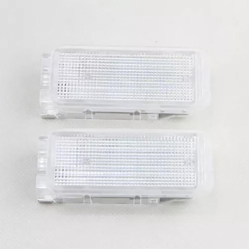 Lampă LED pentru portbagaj pentru mașină, 2 bucăți, pentru picioare, sub ușă, pentru torpedo, pentru Peugeot 1007, 206, 207