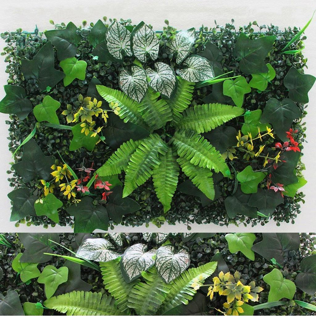 40x60CM Umělé rostliny nástěnný panel Realistické Falešná zeleň Tráva Dekorace na zeď Dekorace pozadí Vnitřní Venkovní Zahrada Soukromí Záhradní plot Živý plot Zástěna