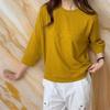 New ArrivalS Open Run Women S Round Neck ShorT Sleeve T ShirT cuT muSTard