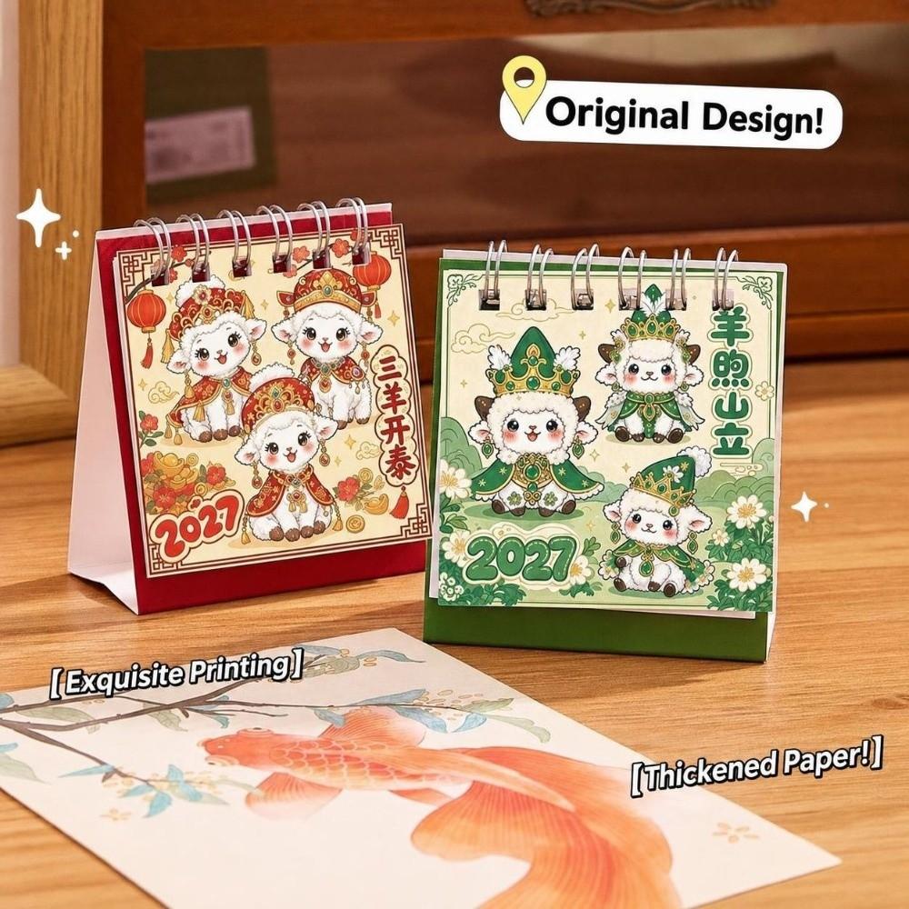 2027 Desktop Calendar Mini Memo Planner Durable Desk Calendar  Tabletop