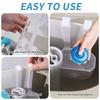 No More Messy Cleaner! Hanging Tank Tablet Holder, Stops Residue & Saves Money, Easy Snap-On, Protects Your Toilet