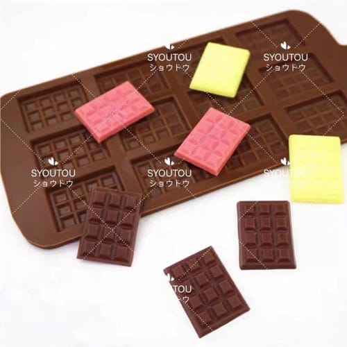 Silicone Mold for Chocolate Bars, 12 Mini Chocolates
