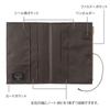 Midori Laid-Back Notebook Cover, Fabric, B6, Gray, 15369006